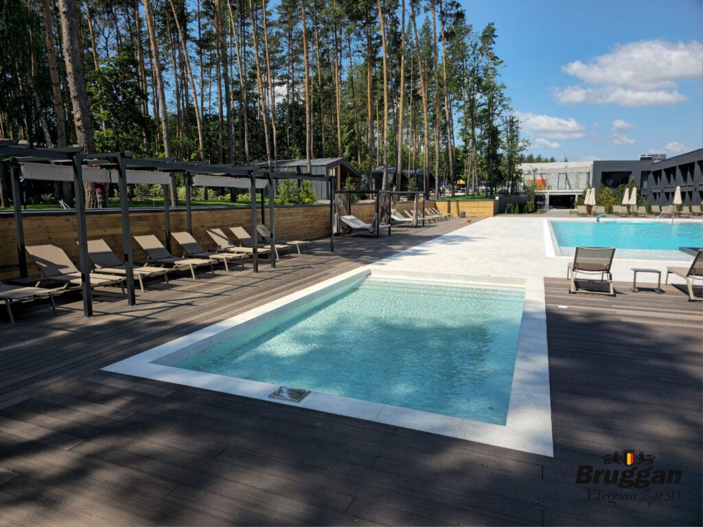 Die beliebtesten Terrassendielen-Farben von Bruggan. Bruggan Elegant Light 3D Wine Brown.