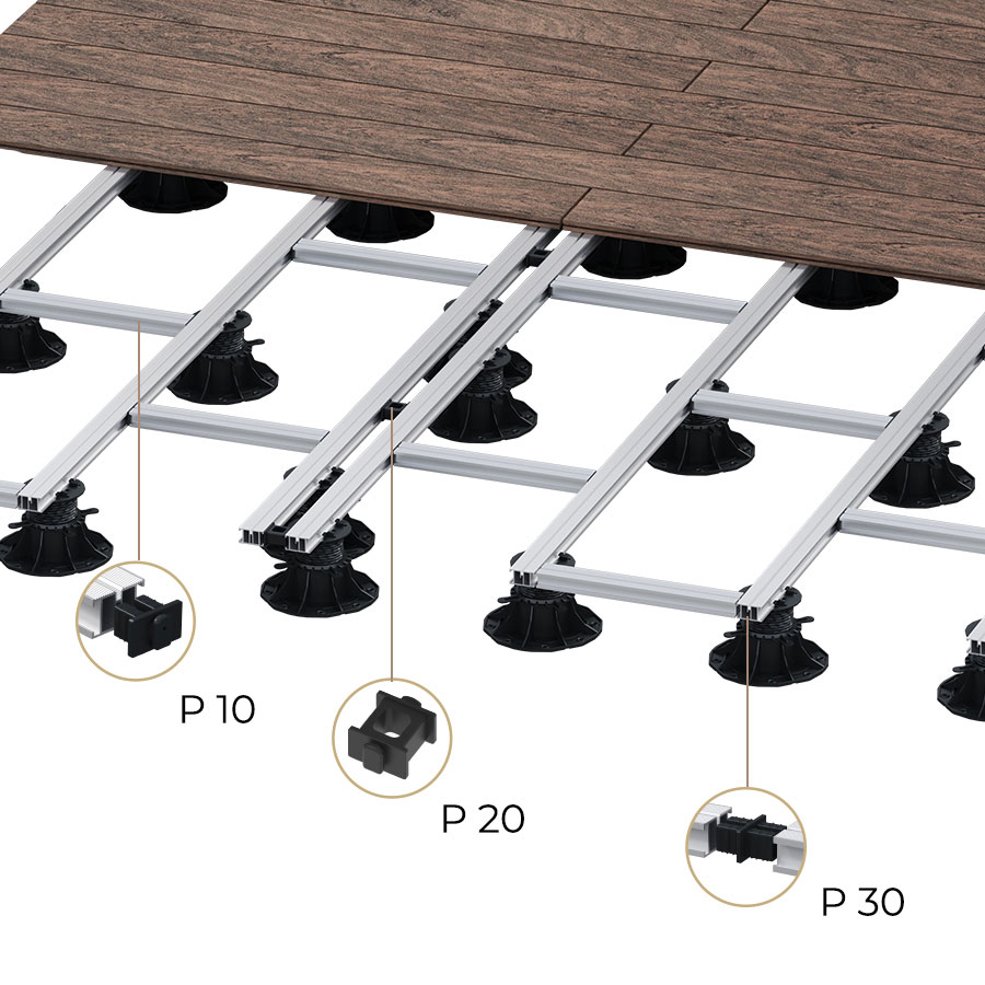 A range of accessories for decking
