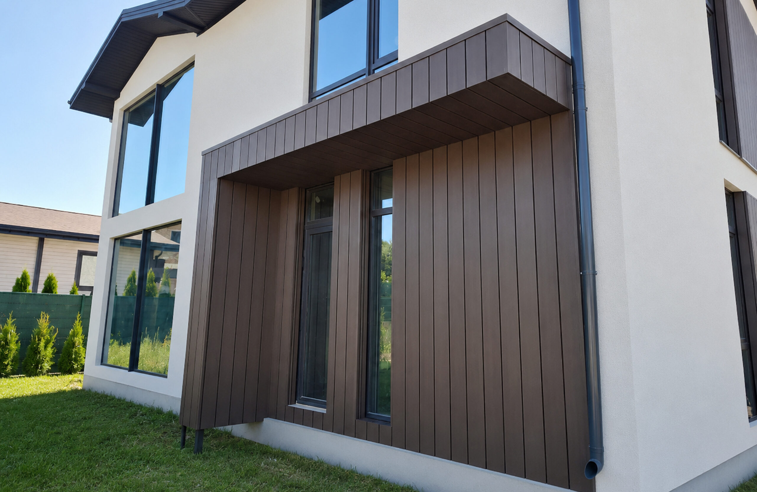 Legro-facade fs21-walnut-facade, house, cottage