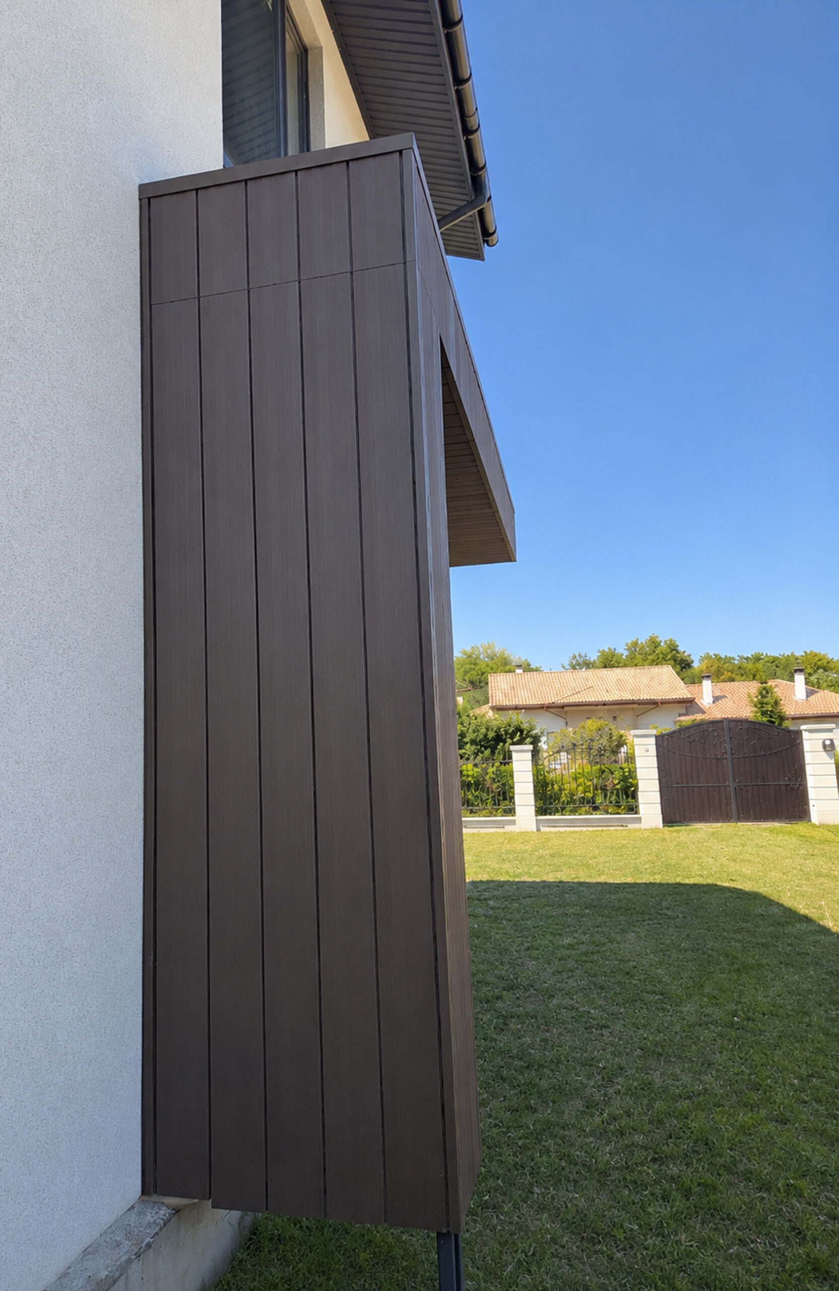 Legro-facade fs21-walnut-facade, house, cottage