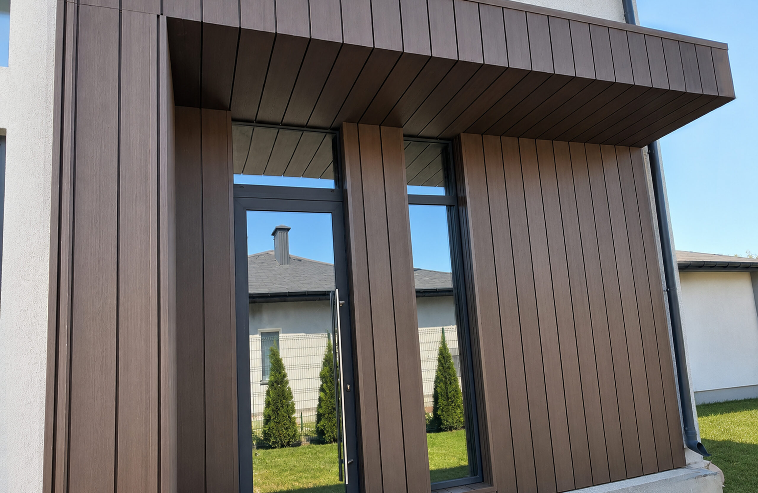 Legro-facade fs21-walnut-facade, house, cottage