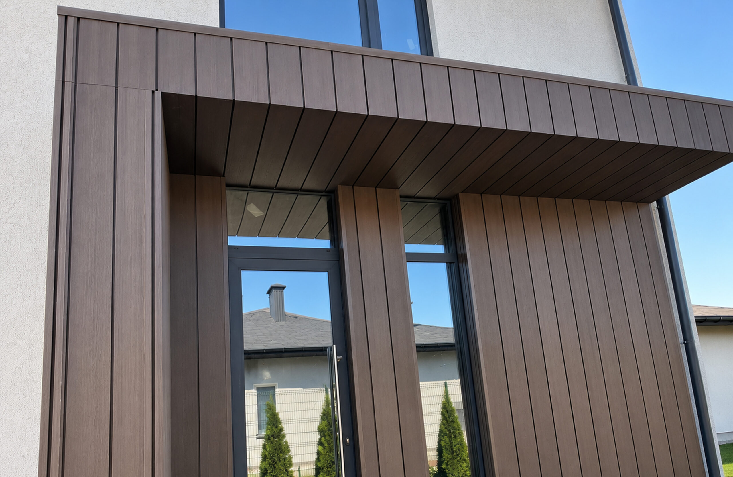 Legro-facade fs21-walnut-facade, house, cottage
