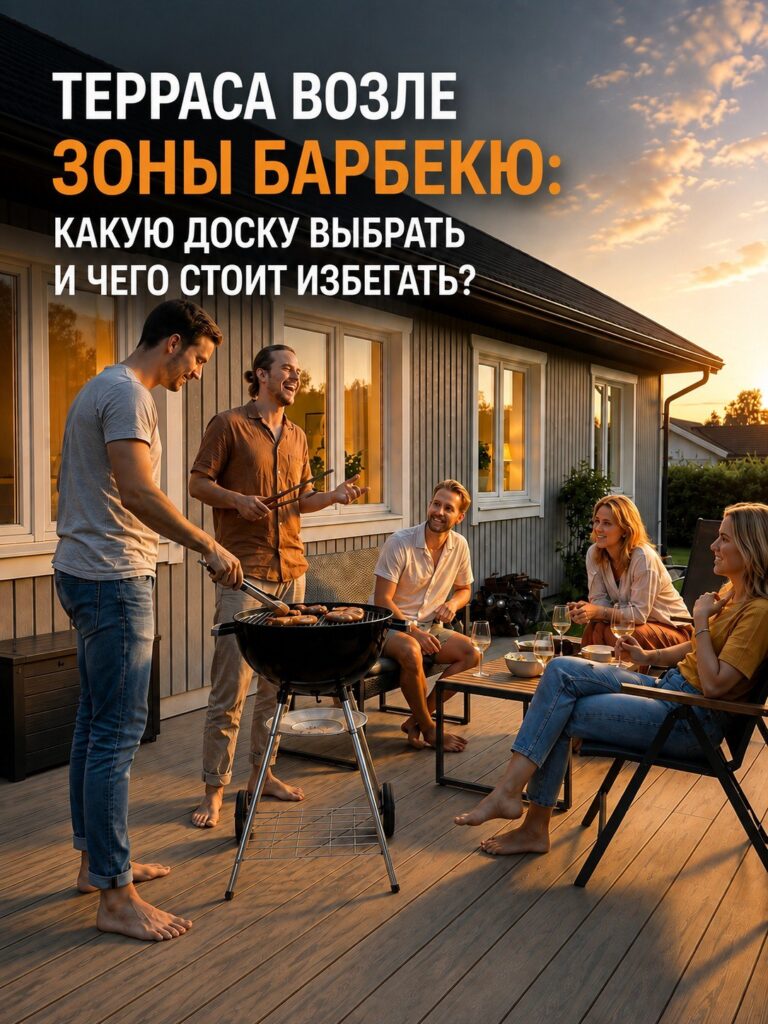 Терраса возле зоны барбекю: какую доску выбрать и чего стоит избегать?