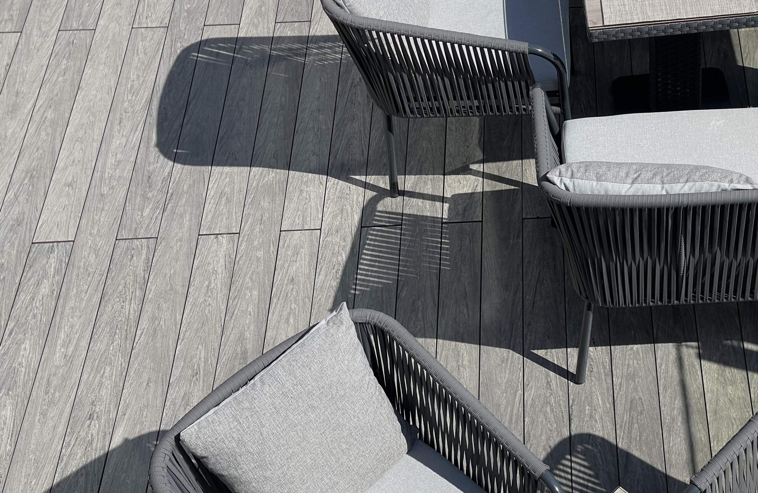 BRUGGAN MultiColor Grey composite decking at ROOF restaurant terrace in Lviv, Ukraine