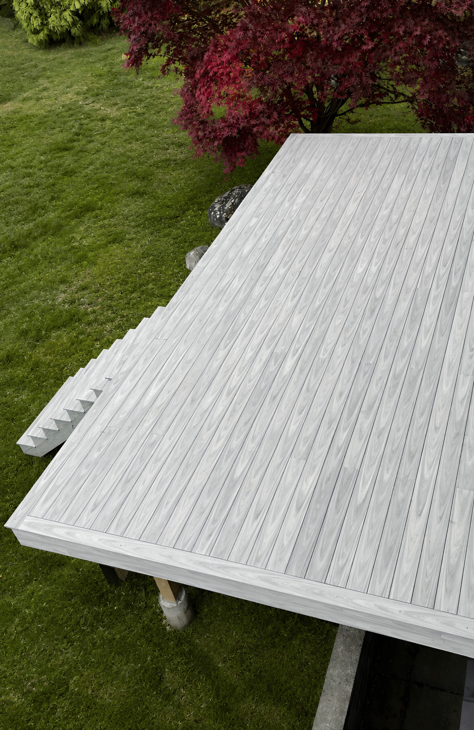BRUGGAN MultiColor Grey composite decking terrace at a private house in New Jersey, US