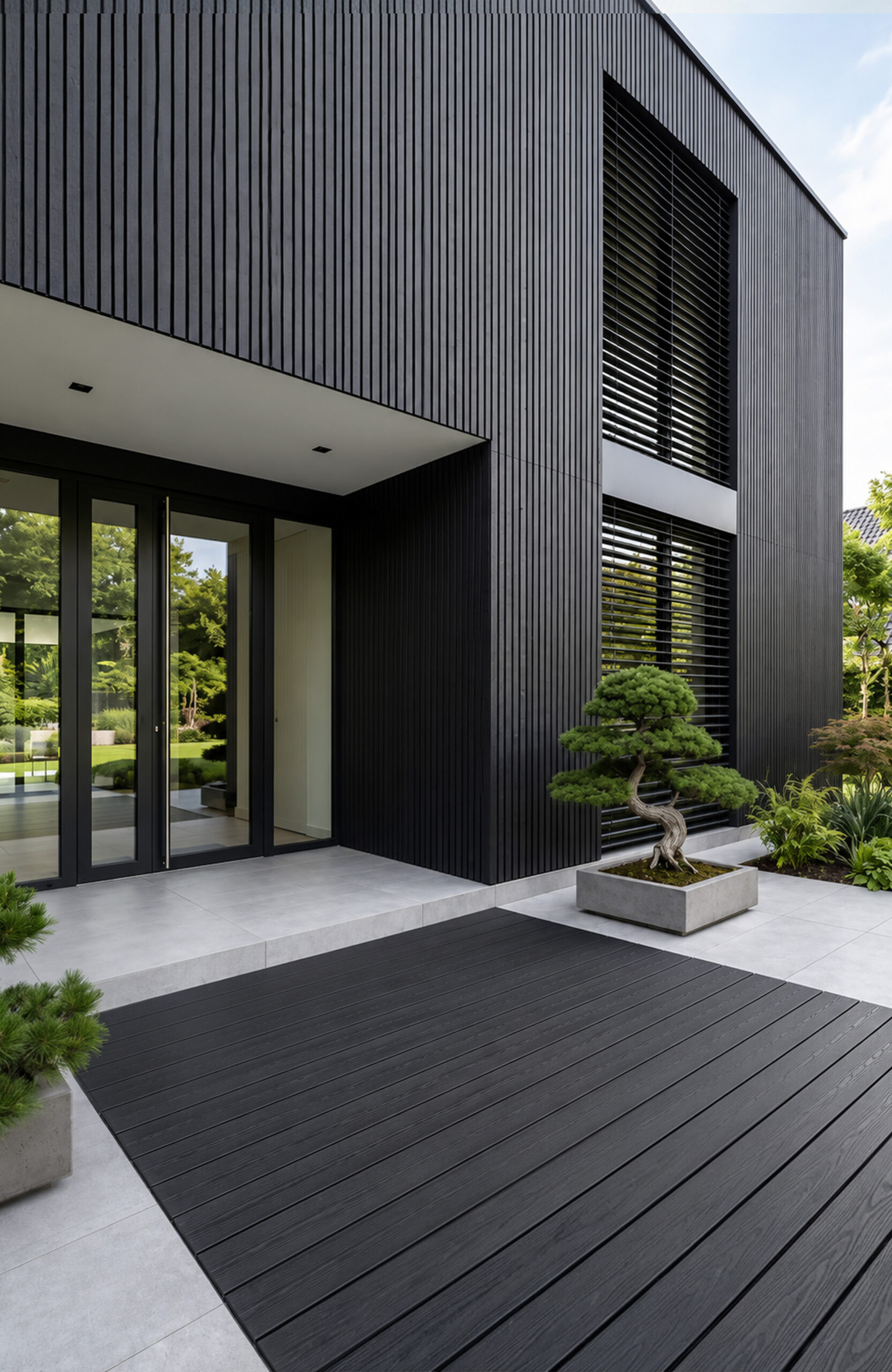 Legro-terrace-burnt wood-Spain-terrace, facade